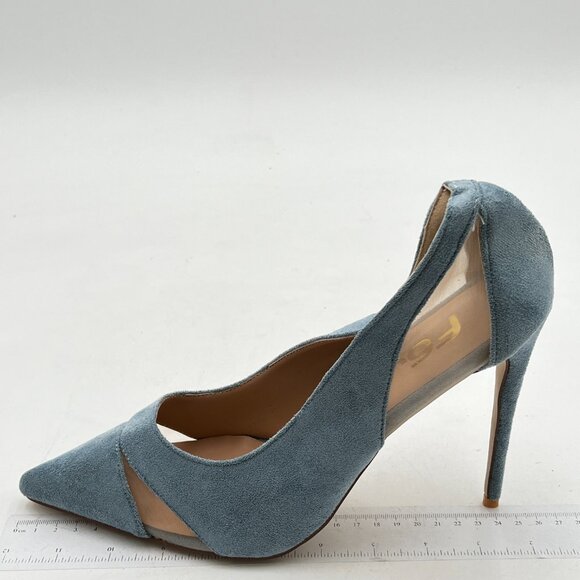 FSJ Women Elegant Mesh High Heel Pump Pointed Toe Stiletto Thin Slip on Dress Pr - Picture 3 of 7